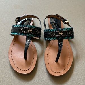 Coach navy sandals